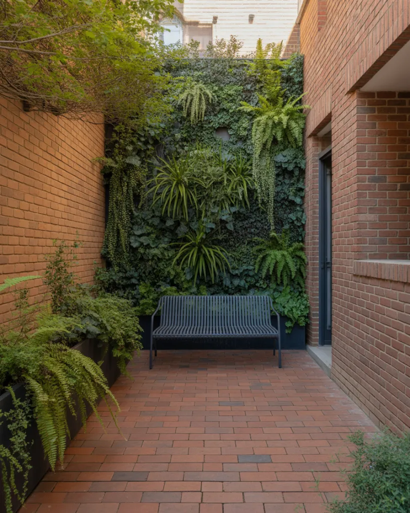 22. Vertical Gardens for a Cozy Patio Feel