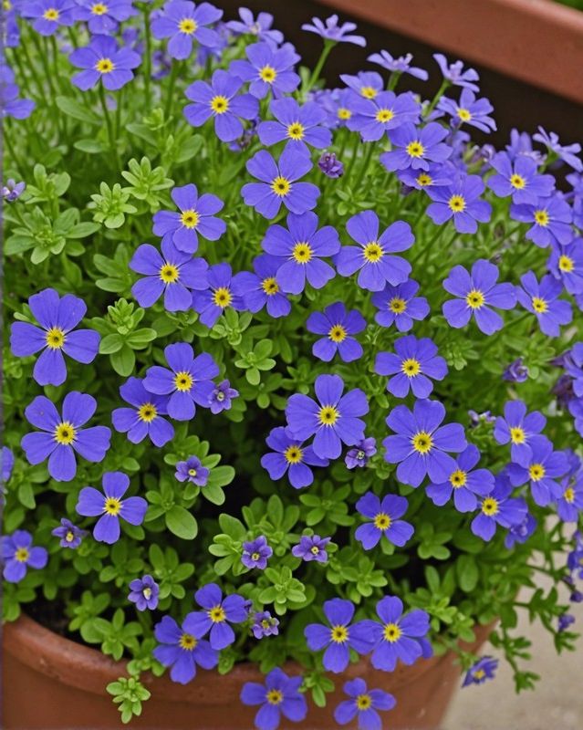 Fairy Dust Lobelia, Aubrieta, and Alyssum