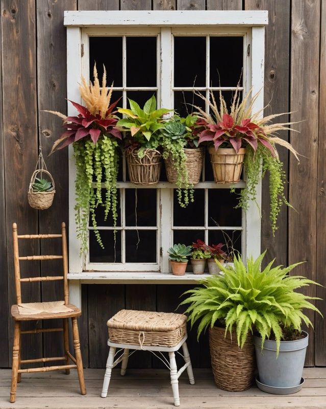 Boho Coleus Container With Unusual Accents