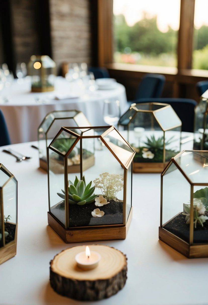 15) Hexagon-Shaped Terrariums