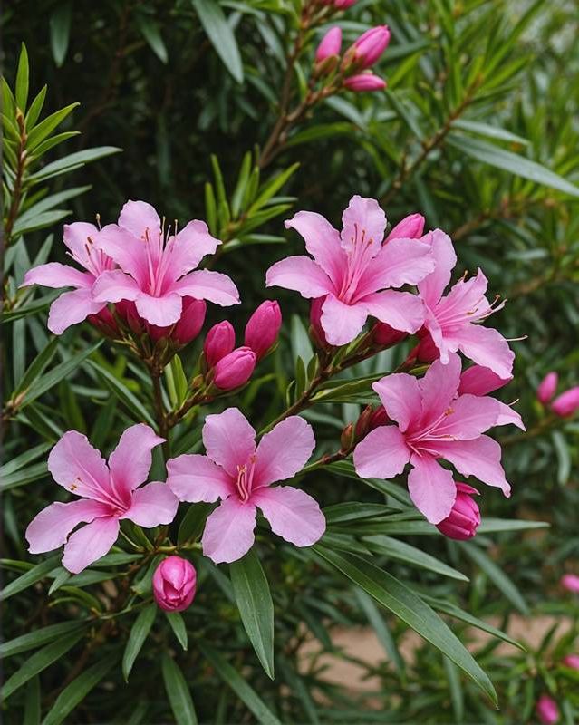 Oleander for Bold Flowering Hedges