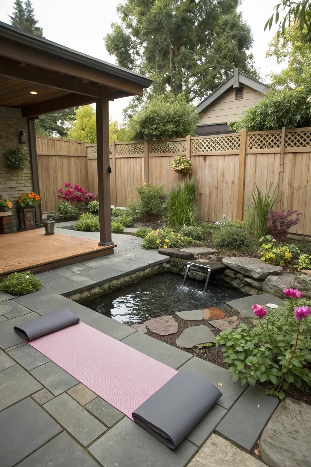 13. Create a Backyard Yoga Space