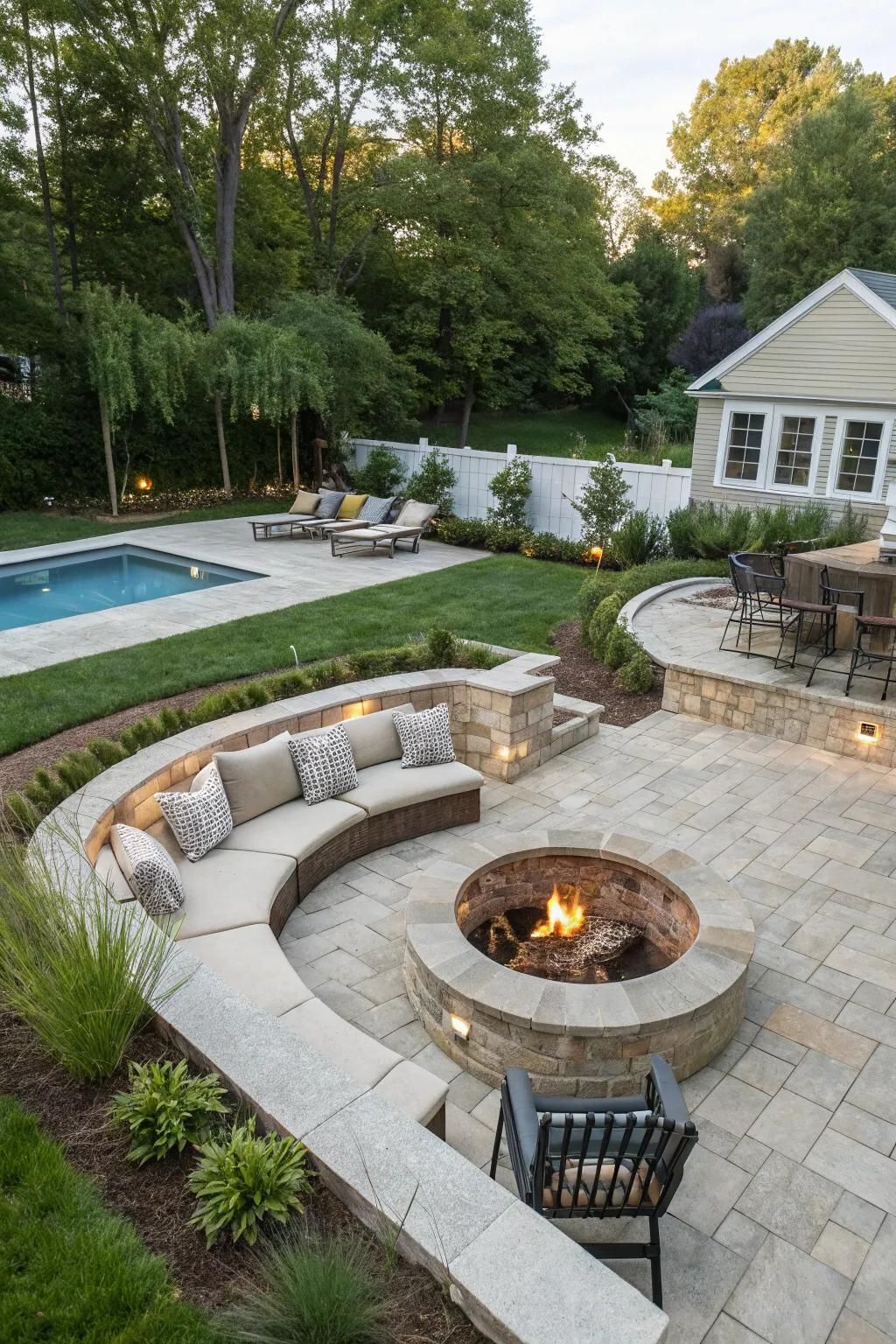 A Sunken Lounge Beside the Fire