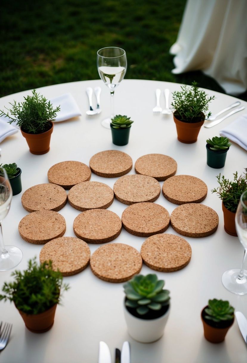 14) Eco-Friendly Cork Coasters