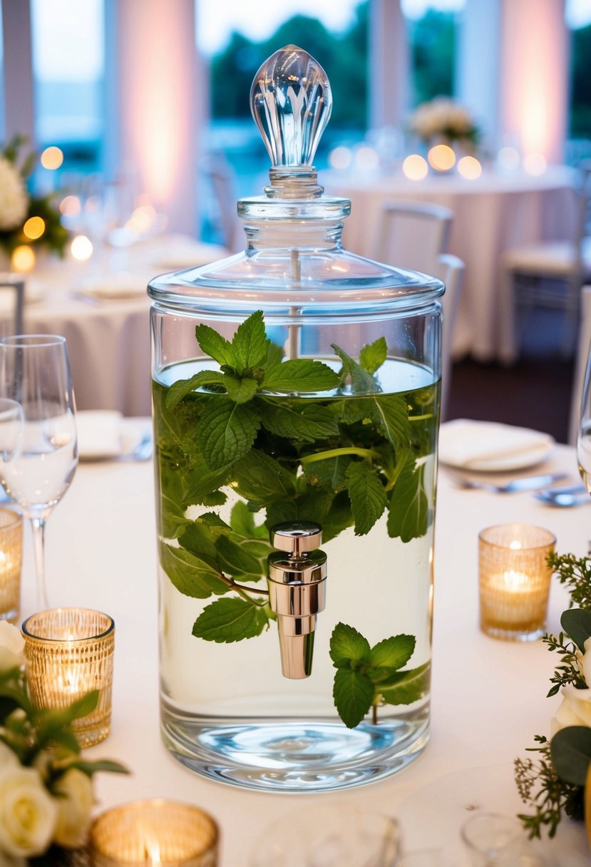 5) Mint-Infused Water Station