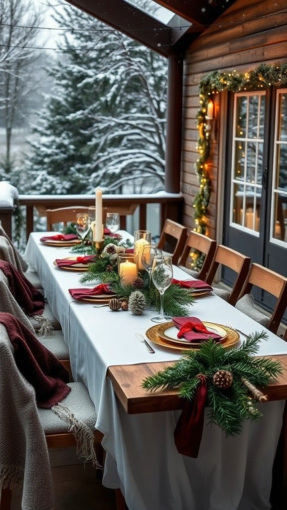 Festive Outdoor Table Settings