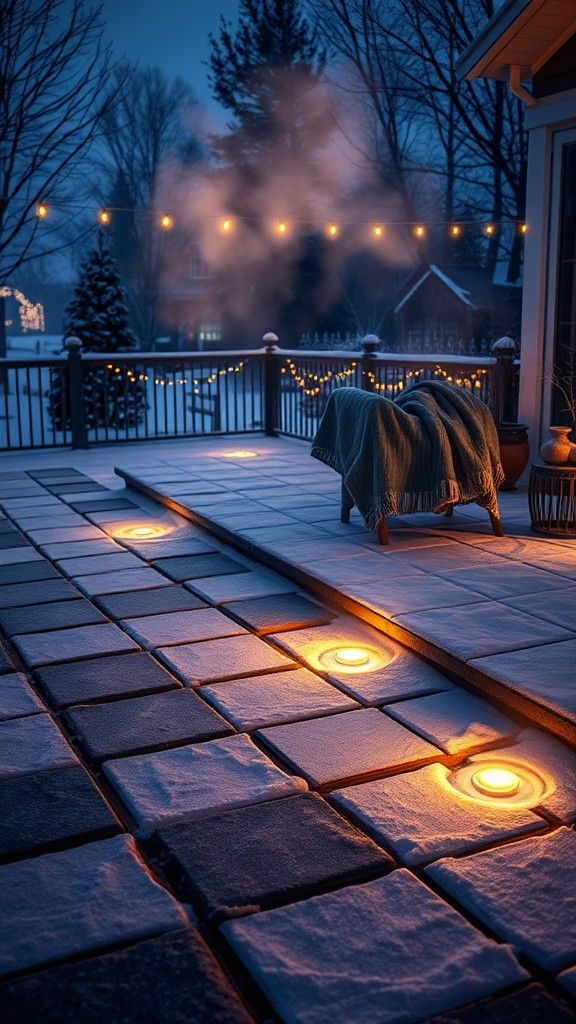 In-Ground Lights for a Subtle Glow