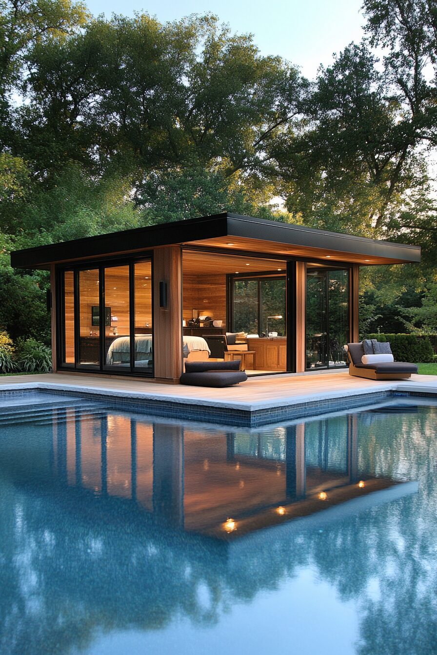 38 Tropical Modern Pool House Ideas - photo 16