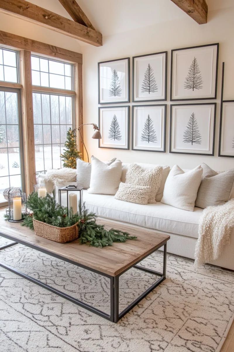 2. Minimalist line art Christmas tree gallery - photo 2