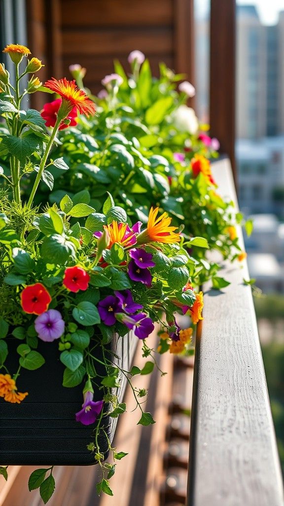 Space-Saving Rail Planters