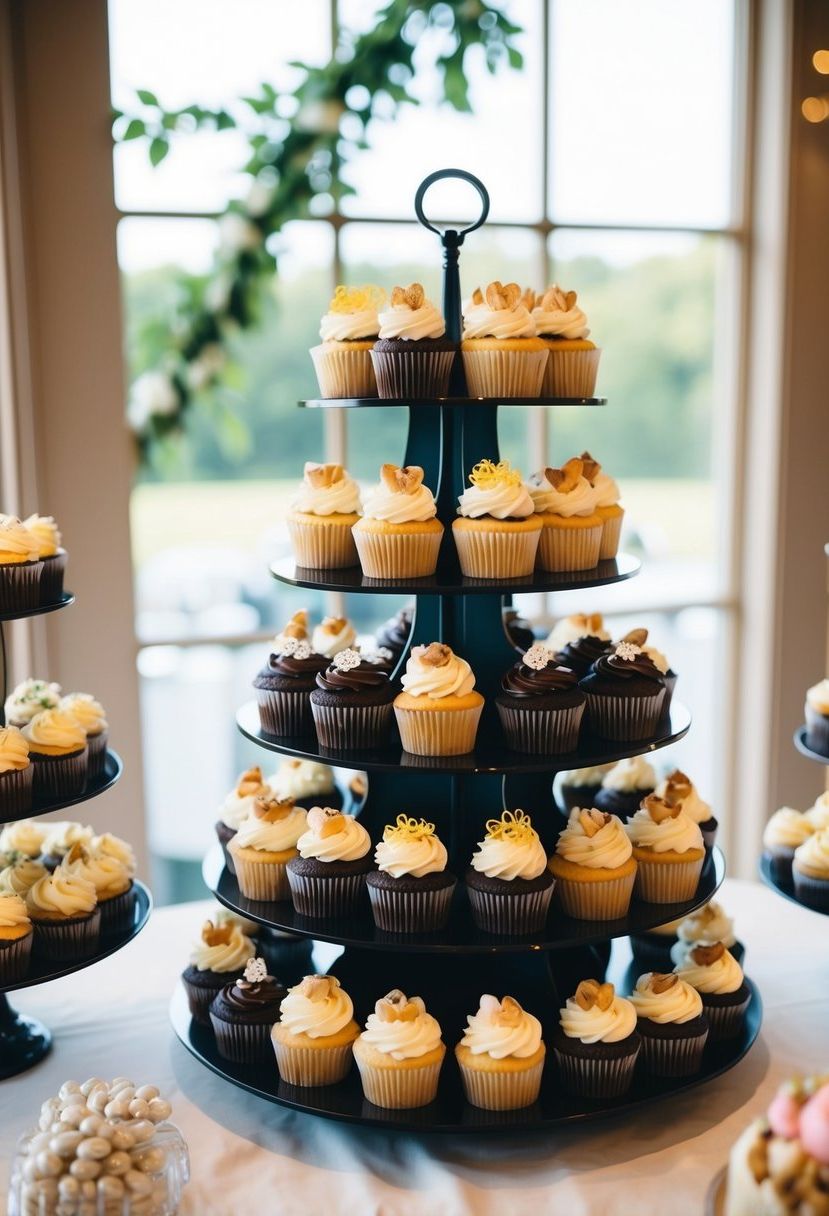 1) Classic Cupcake Display Idea