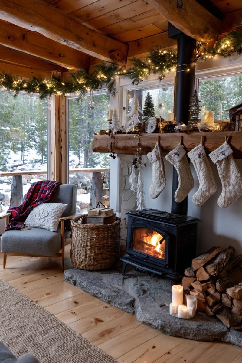 7. Felt Stockings on a Reclaimed Wood Shelf - photo 2