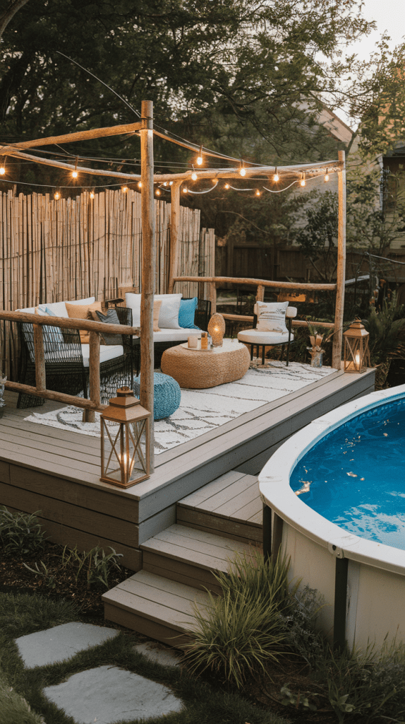Budget-Friendly Above Ground Pool Deck Ideas