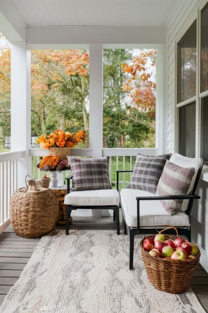 16. Comfortable Seating for Fall Guests