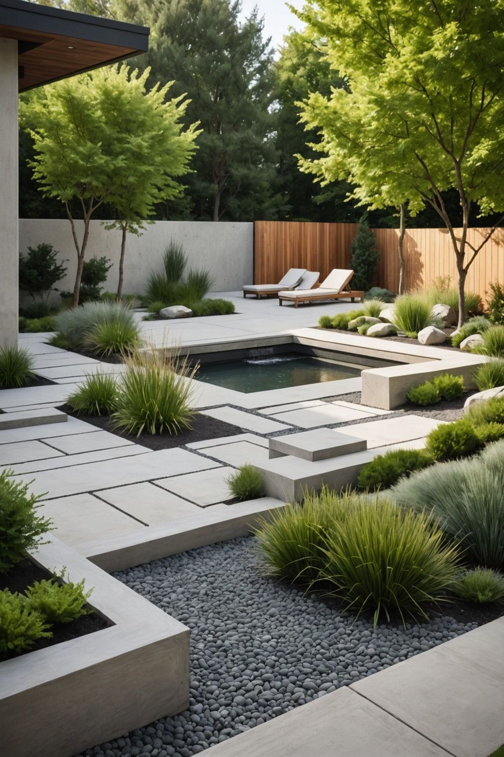 Clean Lines with Minimalist Hardscaping