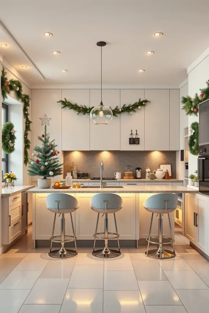 Sleek Minimalist Ideas for a Holiday Kitchen