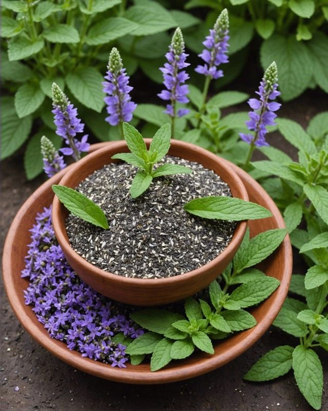 Salvia hispanica Chia Sage Details