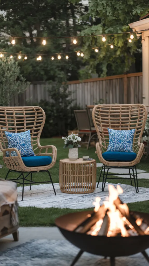 9. Outdoor Seating with Comfortable Furnishings