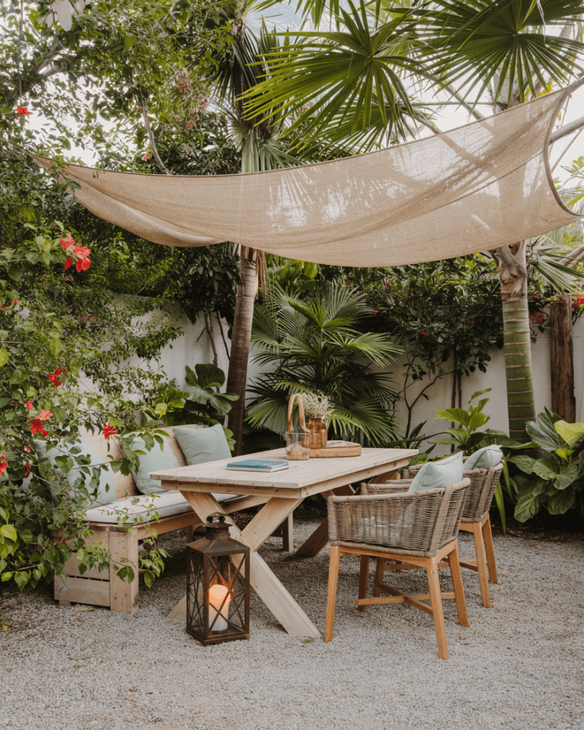 Shaded Outdoor Dining Area Ideas