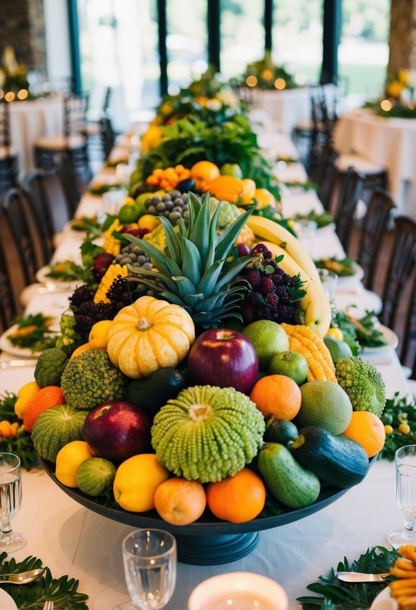 15) Seasonal Produce for Table Displays