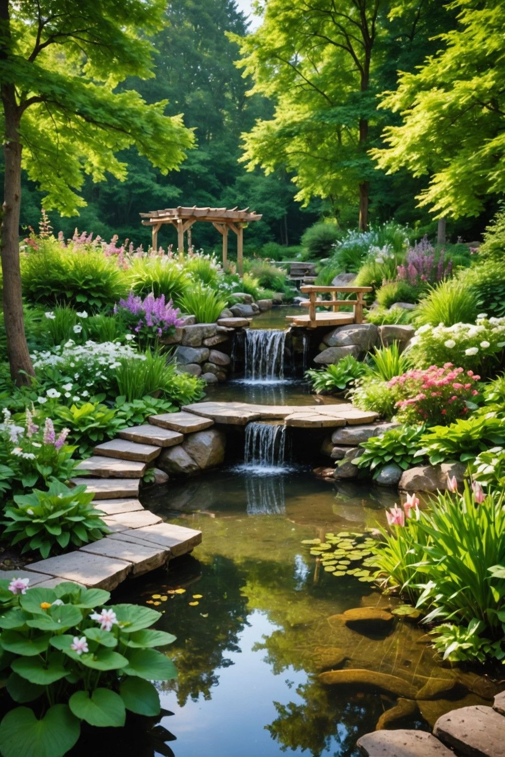 Soothing Rustic Water Features