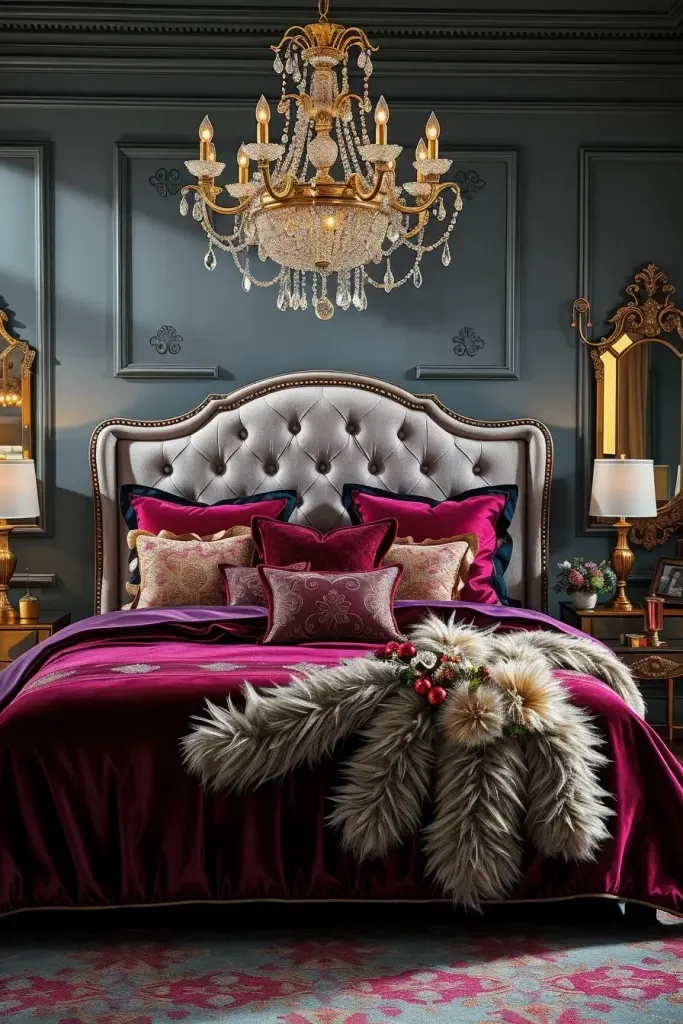 Luxurious Christmas Bedroom Decor Ideas