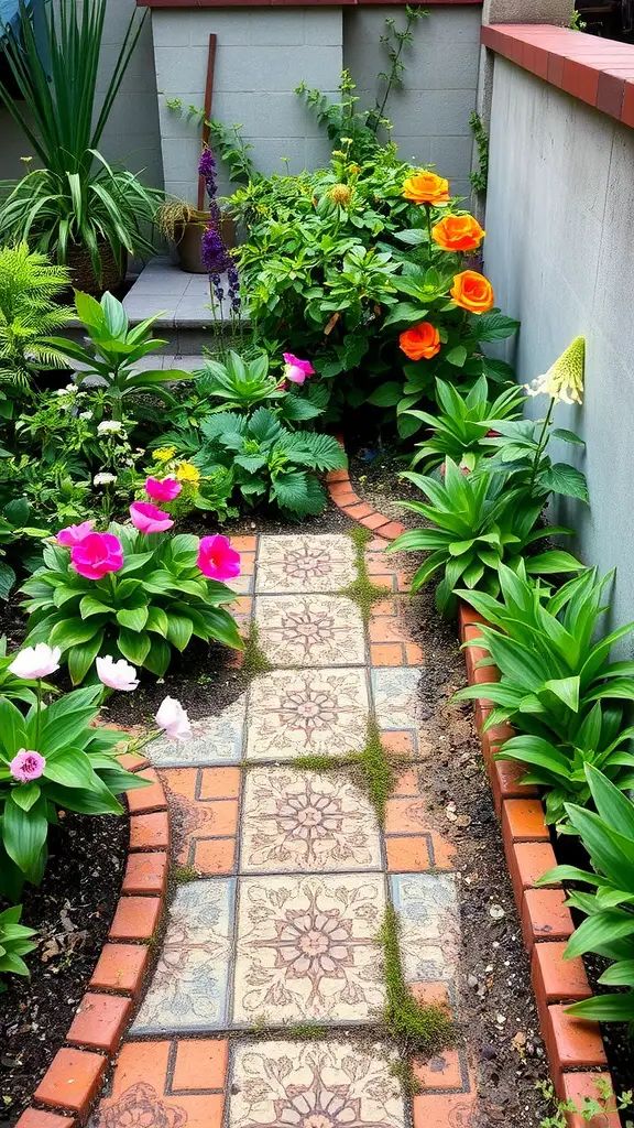26. Colorful Tiled Garden Patterns