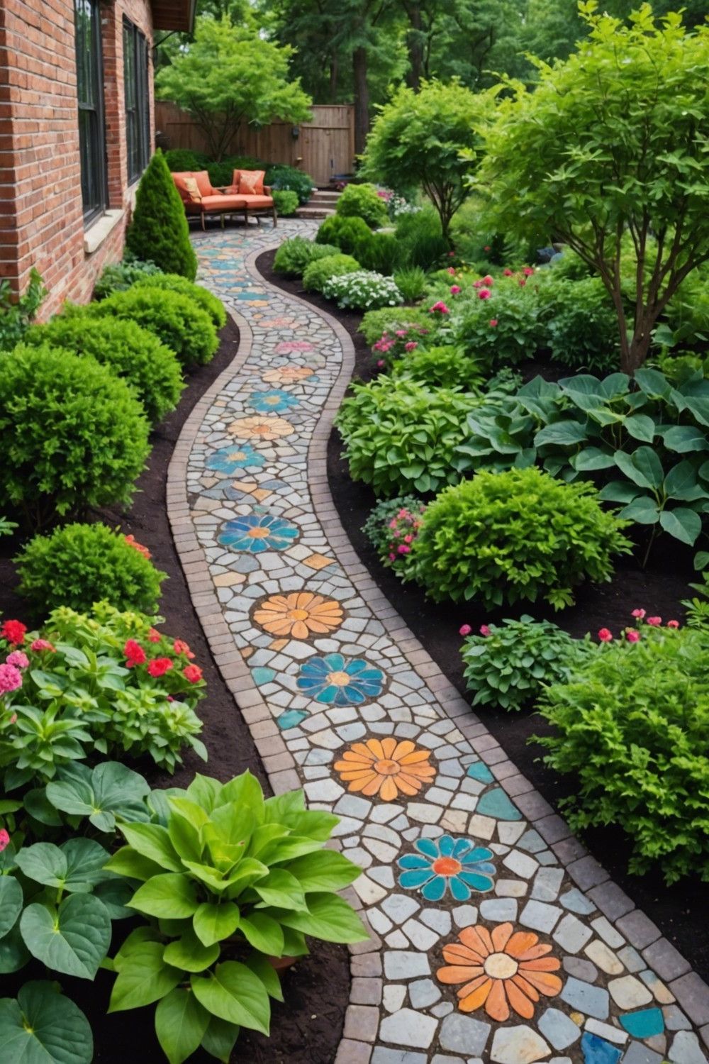 Flower-Shaped Stone Inlay Designs