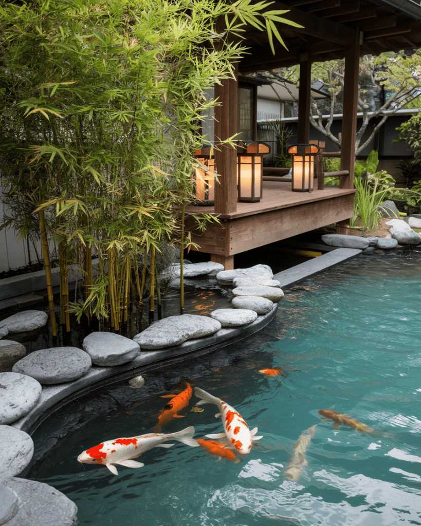 11. Serene Zen Pool with Japanese Influence