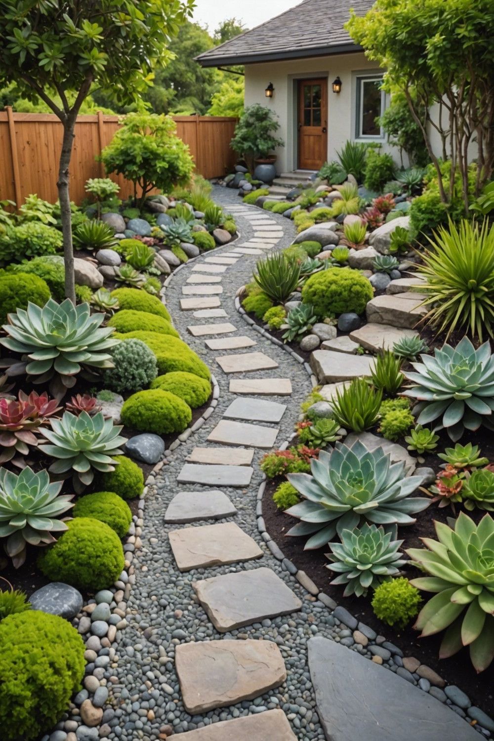 Creative Succulent Pathway Designs