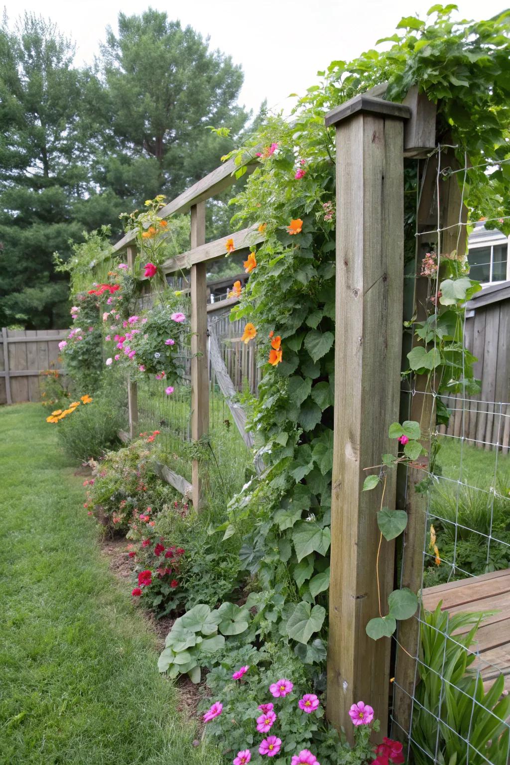 13. Vertical Garden on Wire