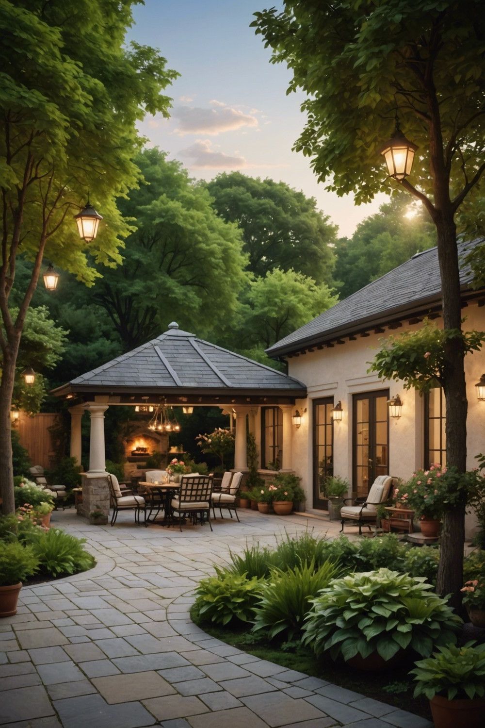 Classic Hip Roof Patio Style