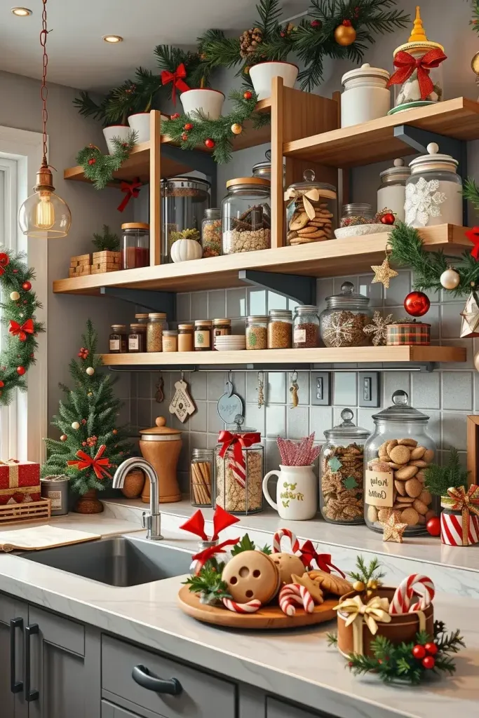 Decorating Storage Jars and Containers for Christmas