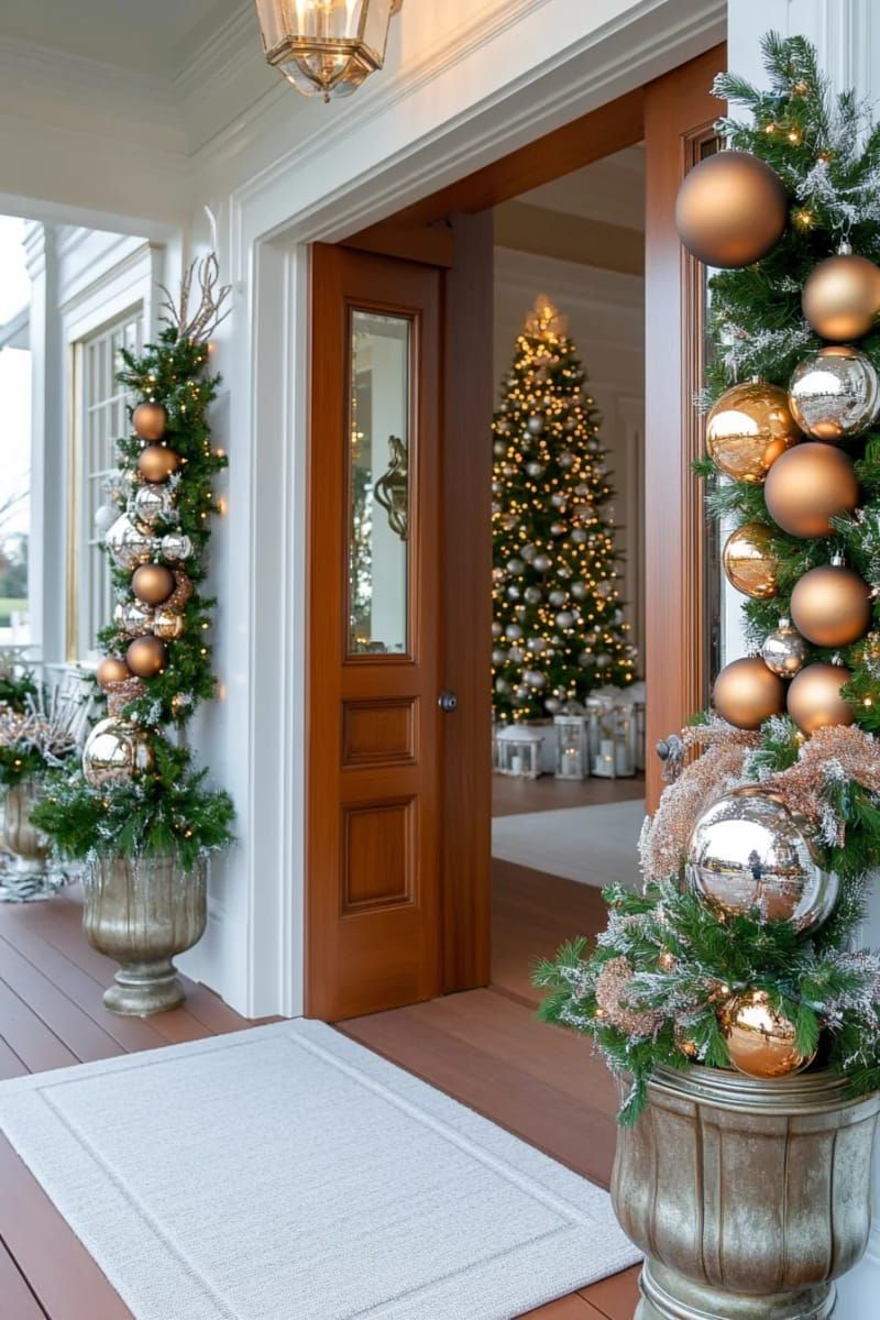 15. Metallic Accent Pairs with Frosted Foliage - photo 2