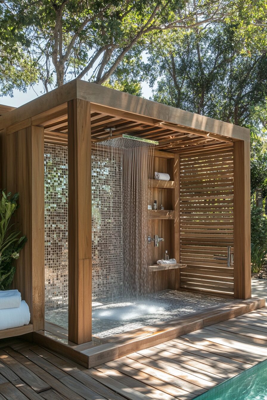 38 Tropical Modern Pool House Ideas - photo 21