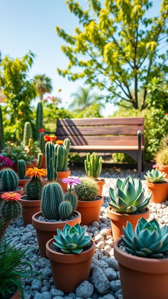 Succulent and Cactus Display Ideas
