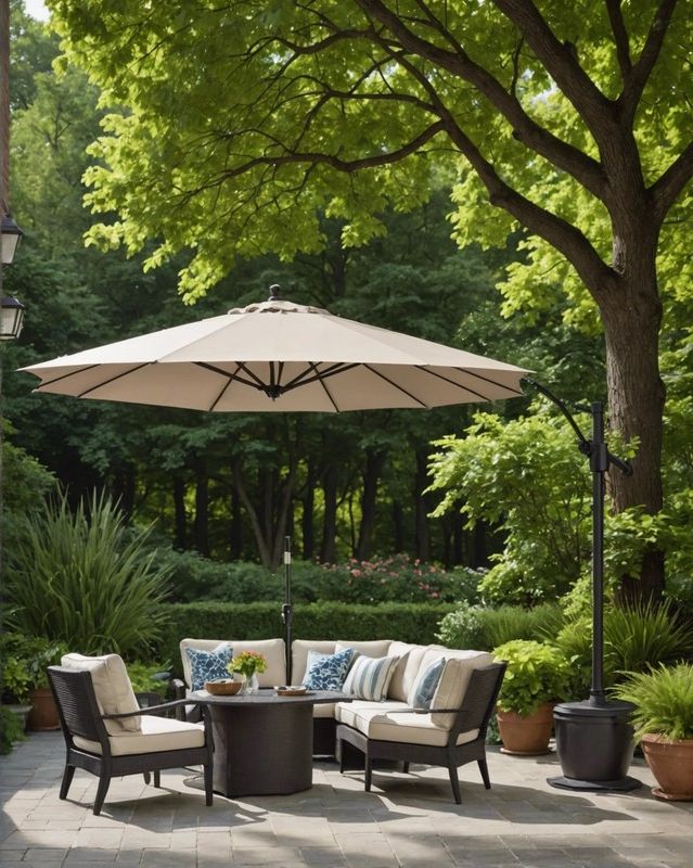 5) Umbrella With Retractable Canopy Design