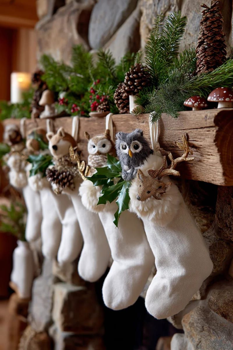 8. Felt Forest Scene with Pinecones and Foliage - photo 2