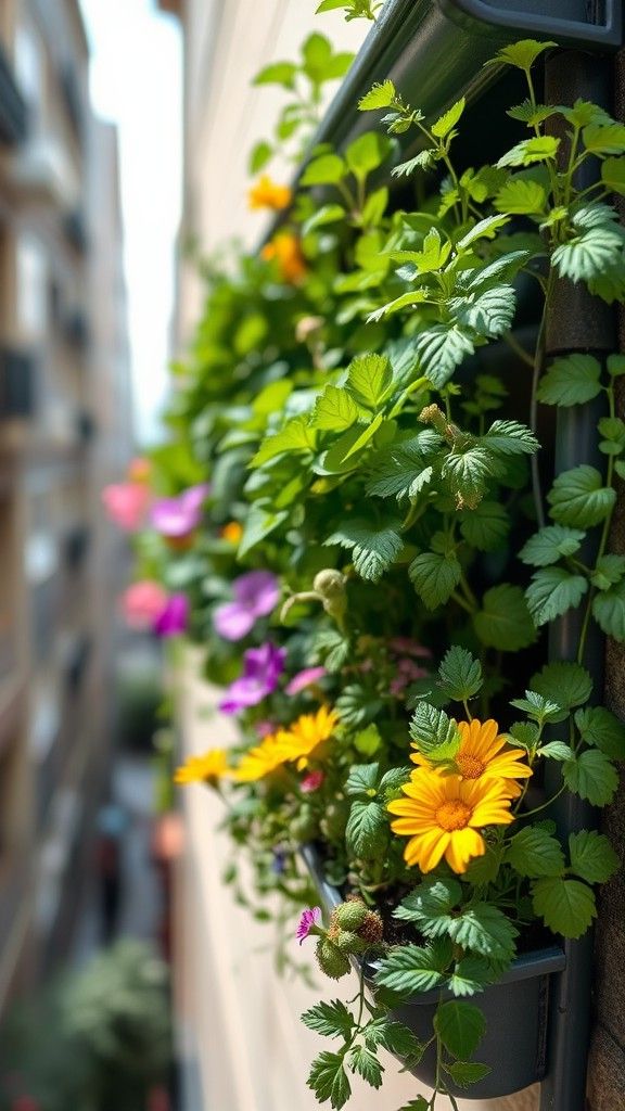 Repurposed Rain Gutter Gardens