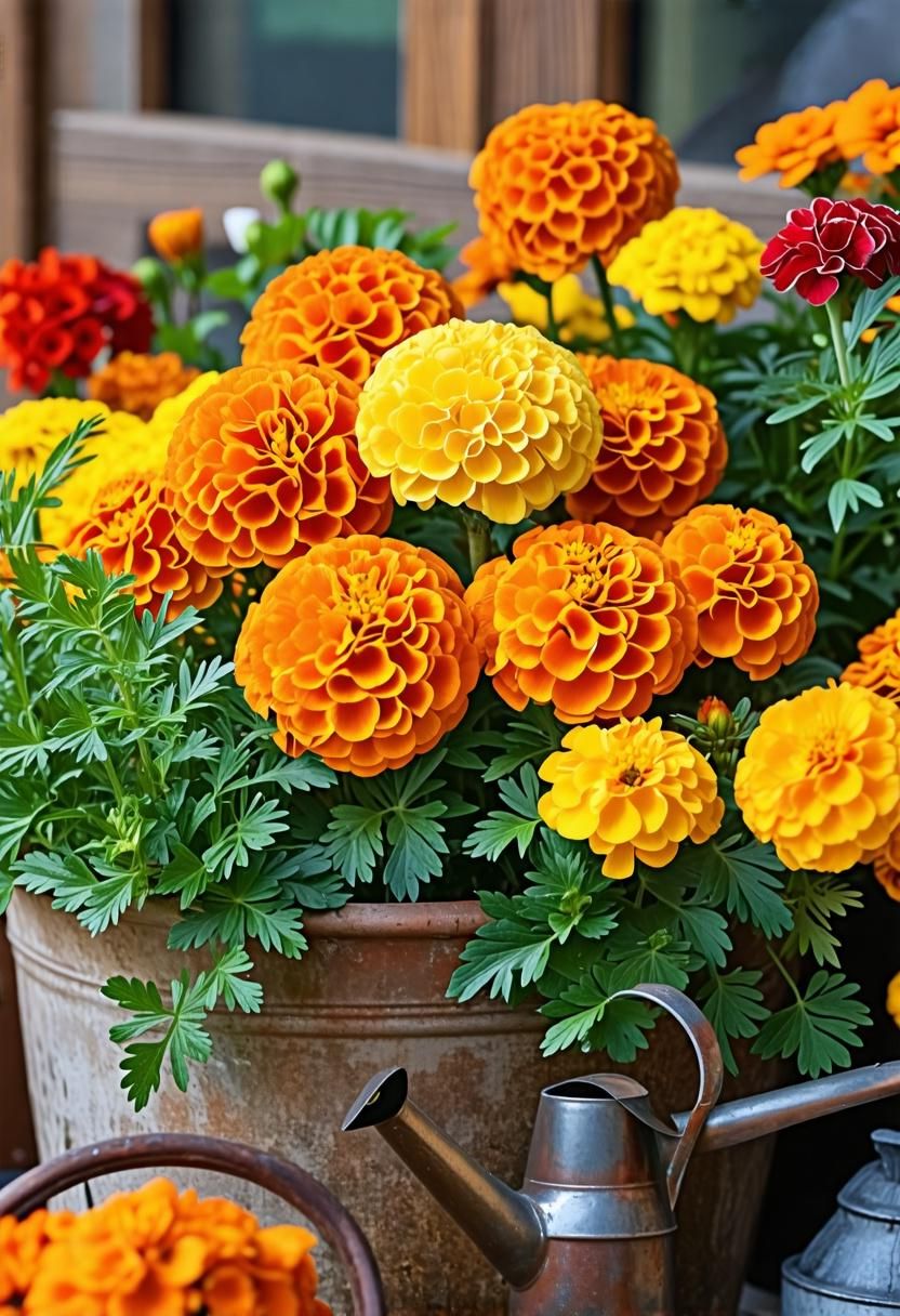 Growing Marigolds in Container Gardens