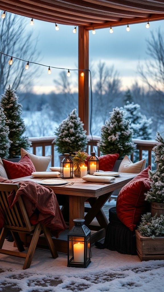 Cushions in Warm, Cold-Weather Fabrics