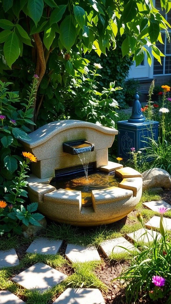 Bring Calm with a Garden Water Feature