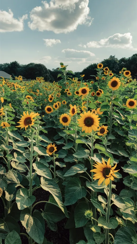 Planting a Sunflower Field