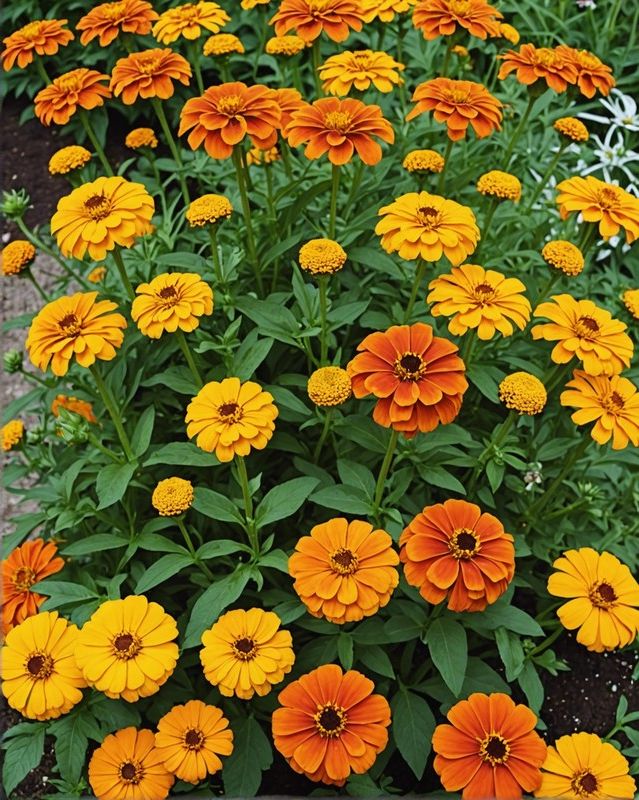 Marigolds, Zinnias, and Black-Eyed Susans for Pollinators
