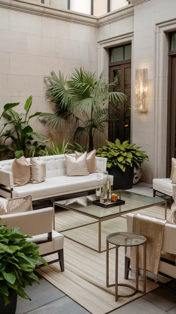 Elegant Patio Lounge Area