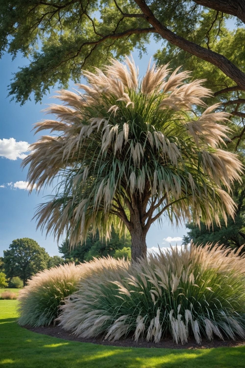 Add Ornamental Grasses Near Trees
