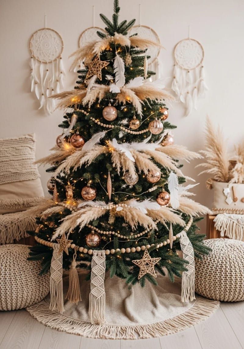 4. Bohemian Tree With Feathers and Beads - photo 3