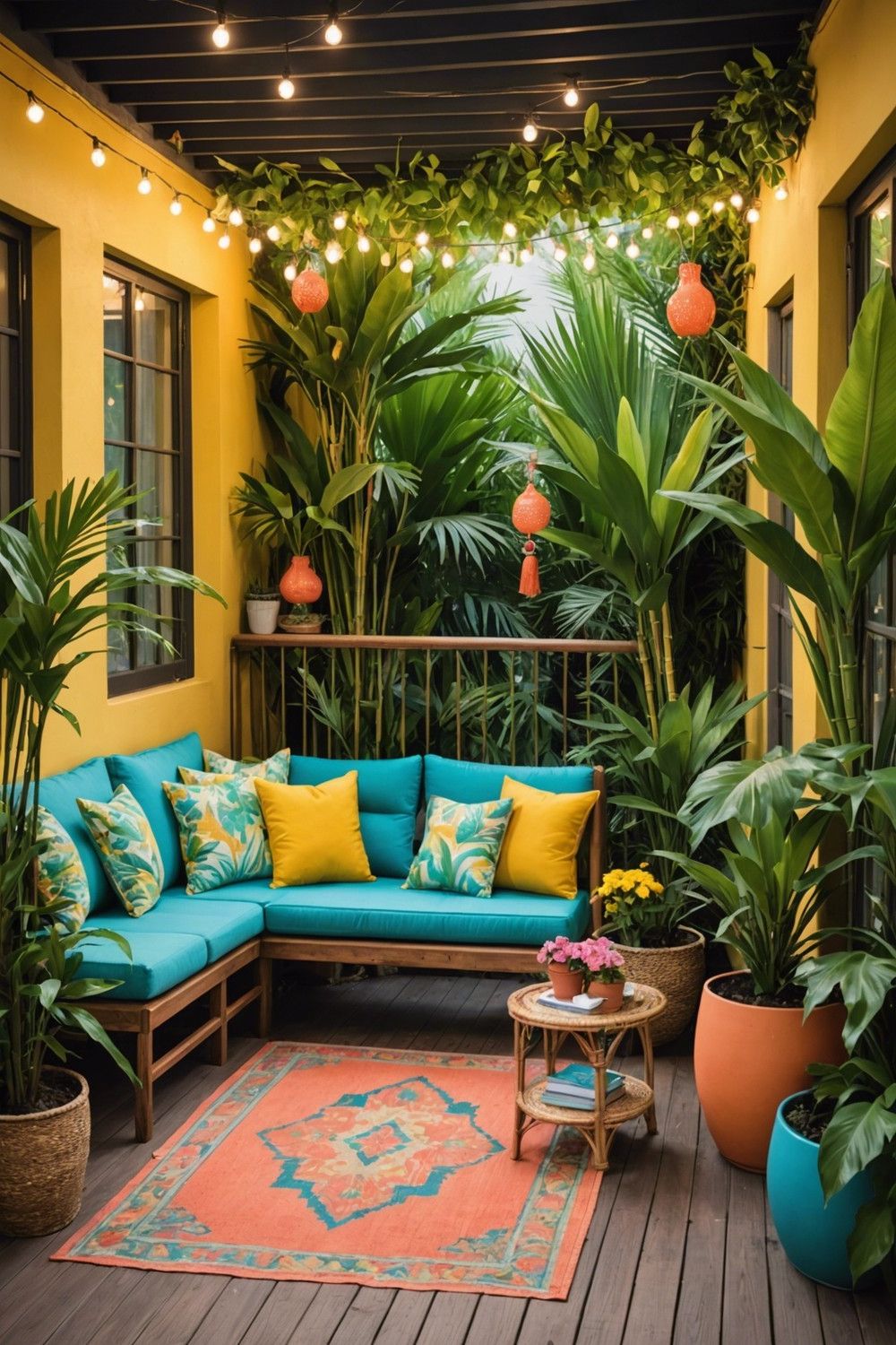 Tropical Style Balcony Ideas