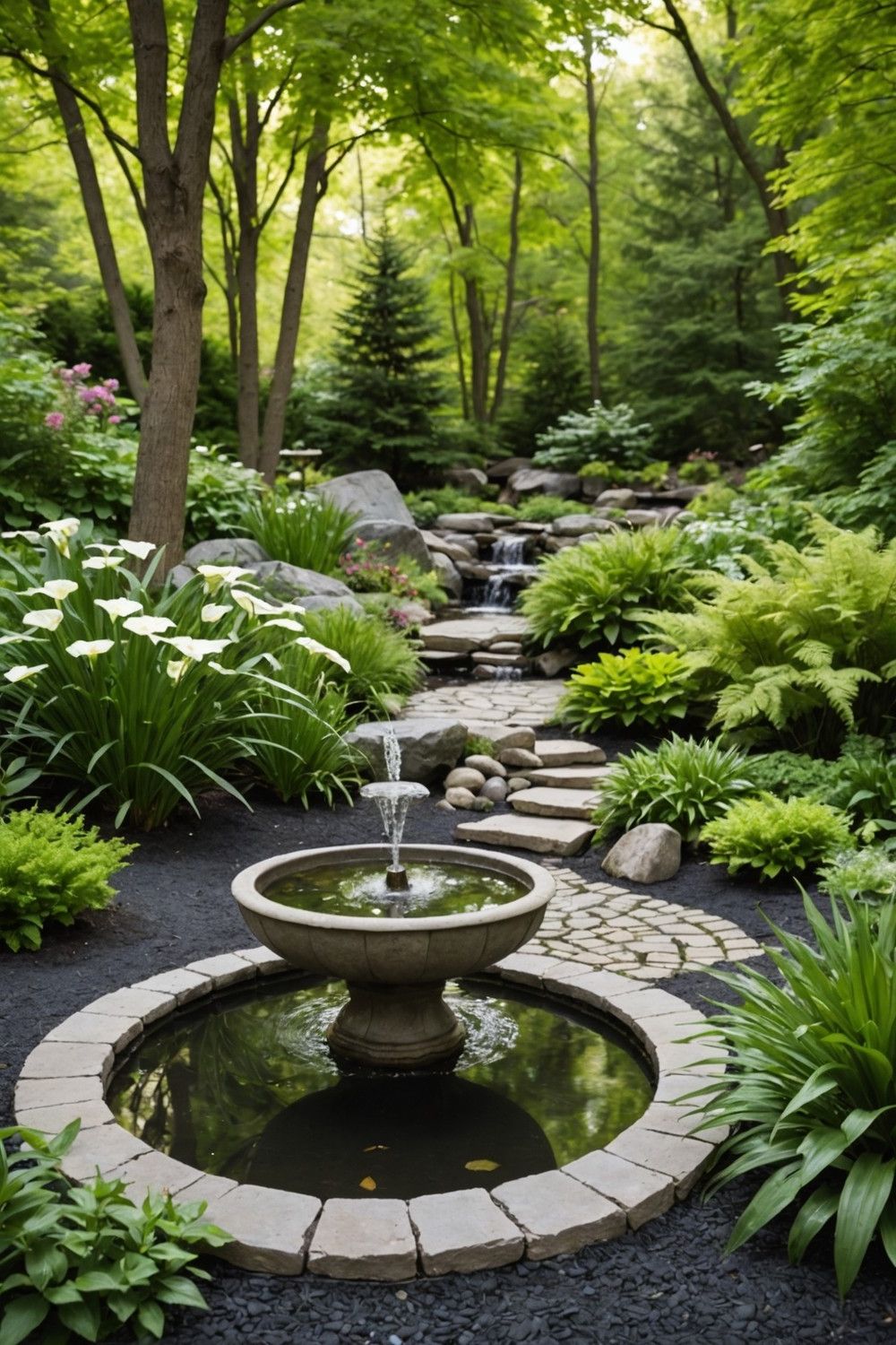 Add a Calming Water Feature