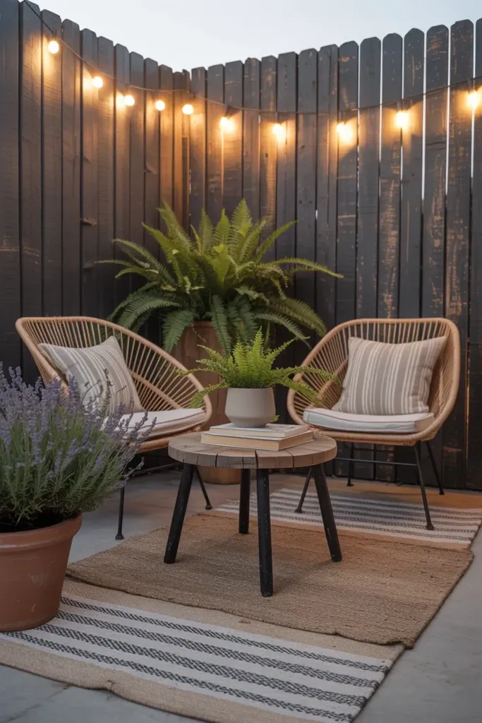 17. Add Comfort with Outdoor Rugs